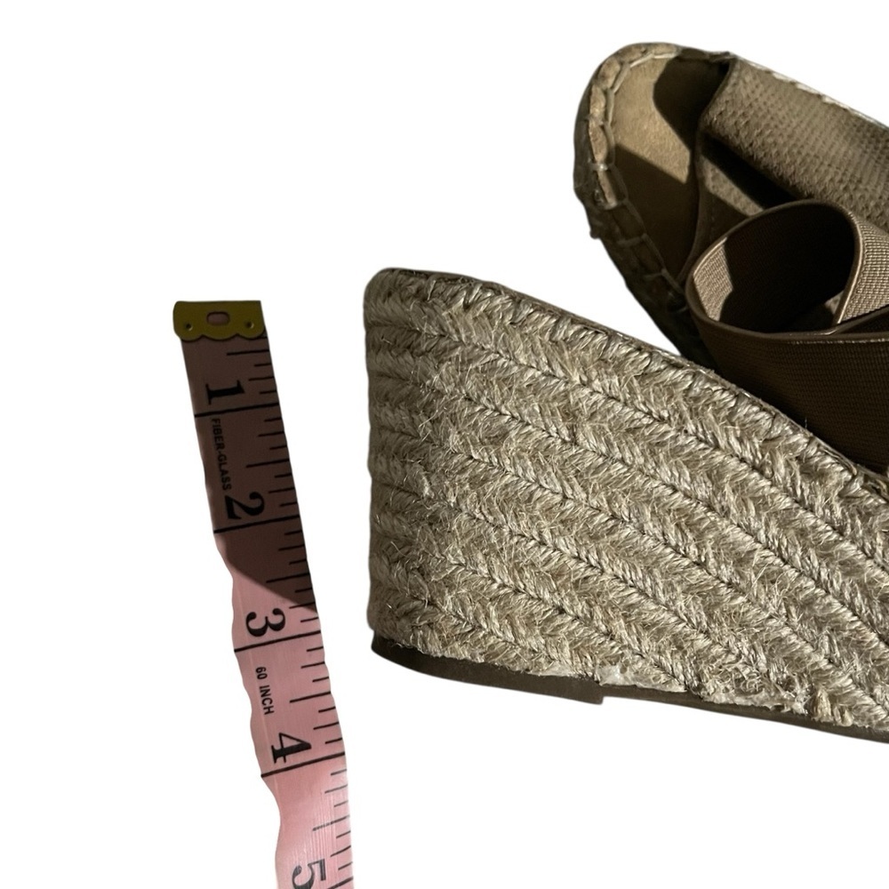 Gentle Souls By Kenneth Cole Colleen Leather Wedge Sandals With Elastic Strap S7 - Picture 5 of 5